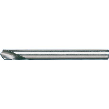 Foret à pointer CN, à queue cylindrique, angle de pointe 120°, en acier à coupe rapide à 5 % de cobalt, DIN 1835-B, surface sans revêtement, Ø h8 : 16 mm