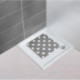 Tapis de douche Stella gris 54 x 54 cm
