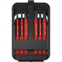 Trousse outils VDE slimBit electric PH PZ fente 6- Unités Wiha