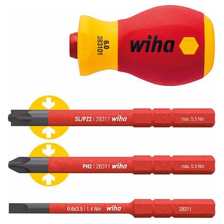 Tournevis Set VDE 4 unités. SoftFinish Wiha