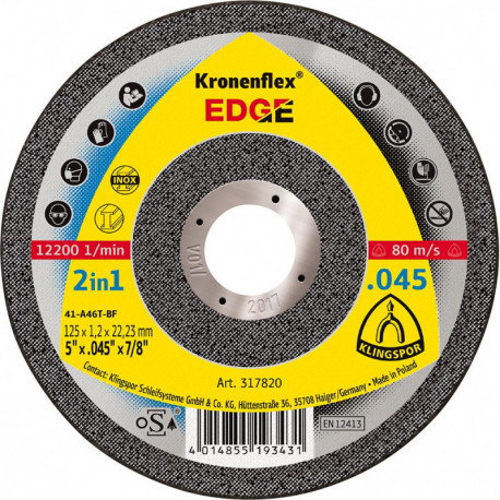 Disque de coupe EDGE Special125x12mm Klingspor