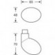 Poignée porte bouton 08 0804F69 matt ASL