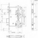 Serrure à mortaise-ESPZ55/72/8/24 rd.B-06150DR.ER matt