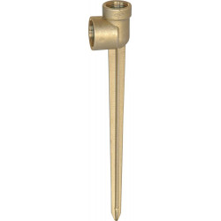 Raccvord bouchon arroseur sur trepied IG G 1/2 x IG G 3/4 170mm MS GEKA