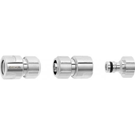 Set Raccord tuyau 1/2 - 13mm MS Cr GEKA plus