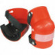 Genouillères avec charnière coque rigide en PVC, orange