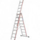 Echelles 3 plans - 3x10 barreaux AH 7,44m