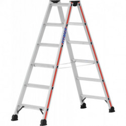Escabeau 2x6 marches AH 2,38m