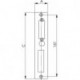 Dormant 147 V-36 pour largeur 30 mm galvanisé 24 x 171