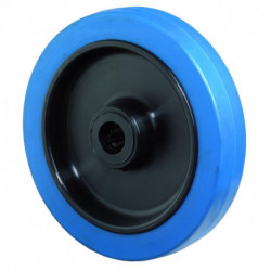 Roue souple bleu B61.160