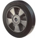 Roue caoutchouc 450kg 250mm
