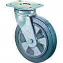 Roulette 200mm RR100.B80PlatteElastik noir KL RR100.B80.200