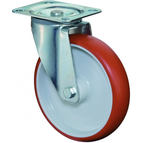 Roulette rouge 125 mm 150 KG