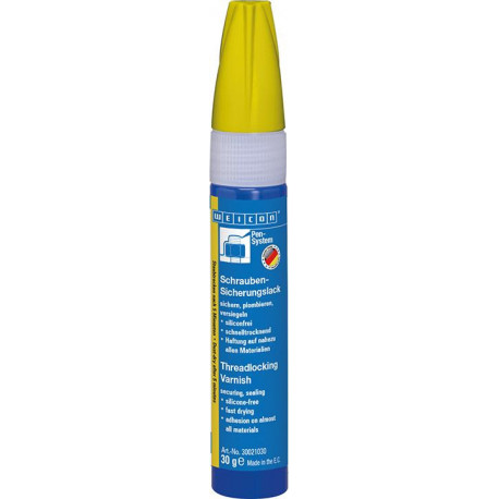 Vernis lack 30 g jaune Weicon (Par 20)