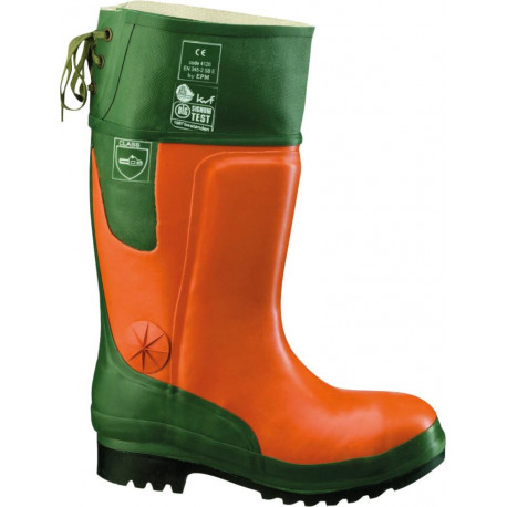 Bottes en caoutchouc forestier Ulme orange/vert Taille 41