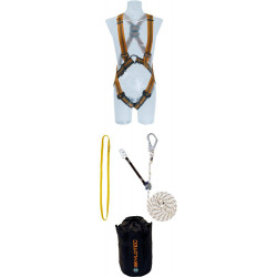 Set Harnais anti-chute Basic Arg 30.Rope Bag Ergogrip Sk16.Loop 35kN