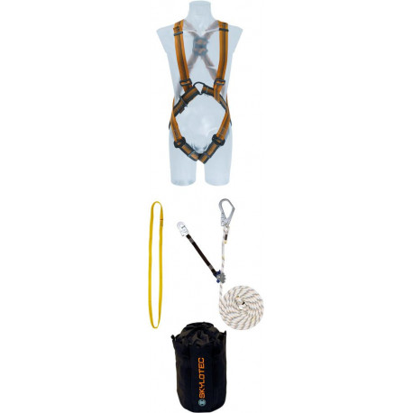 Set Harnais anti-chute Basic Arg 30.Rope Bag Ergogrip Sk16.Loop 35kN