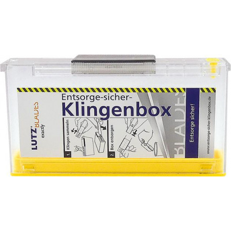 Box porte lame usagés 120x65x25mm LUTZ BLADES