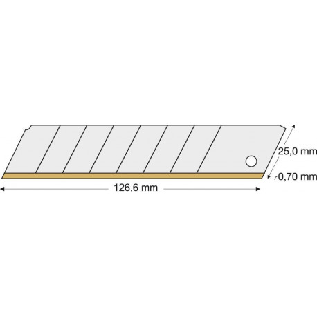 Lame TiN 25mm Pack a 10 Unités LUTZ BLADES