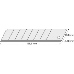 Lame 25mm Pack a 10 Unités LUTZ BLADES
