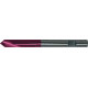 Foret à pointer CN en carbure monobloc, à queue cylindrique, 90°, surface à revêtement TiAIN, Ø h6 : 2 mm, Long. de goujure 8 mm, Long. totale 38 mm