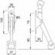 KWS 1060 Support de porte pour portes avec ferme-porte