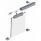 HELM 140 set, porte coulissante verre 8/10 mm ESGbis 140 kg