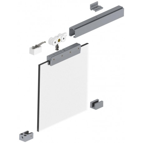 HELM 140 set, porte coulissante verre 8/10 mm ESGbis 140 kg