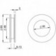 KWS 5255 Poignée encastrée Ř 65 mm acier inoxydable-inox