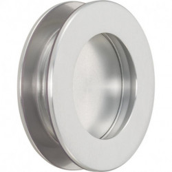 KWS 5254 Poignée encastrée Ř 65 mm pour porte vitrée Alu argentfarbig anodisé