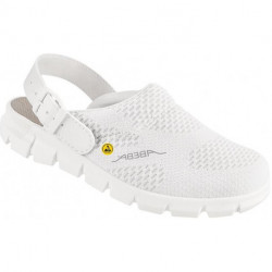 Sabot 37329. OB. A. E. FO. SRC. blanc. Taille 38 Abeba