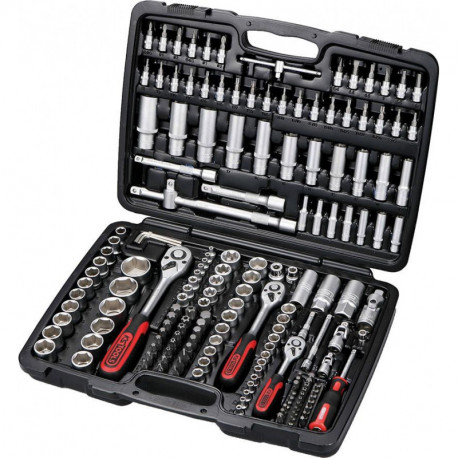 Jeu de douilles 1/4+3/8+1/2 - 179- Unités KS Tools