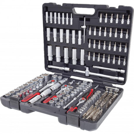 Jeu de douilles 1/4+3/8+1/2 - 195- Unités KS Tools