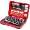 KS Tools 918.3050 - Coffret de douilles traversantes de 5 à 14mm et embouts de vissage 1/4" -32 pièces