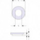Rosace de ventilation KF blanche pour entrée Ř 55 mm