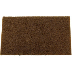 Éponge à poncer robuste abrasive rouge pour nettoyage, satinage et finitions - 1 x 20 pads de 158mm x 224mm
