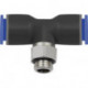 Connecteur enfichable en T - G 1/2 a Tuyau-Ř 10 RIEGLER