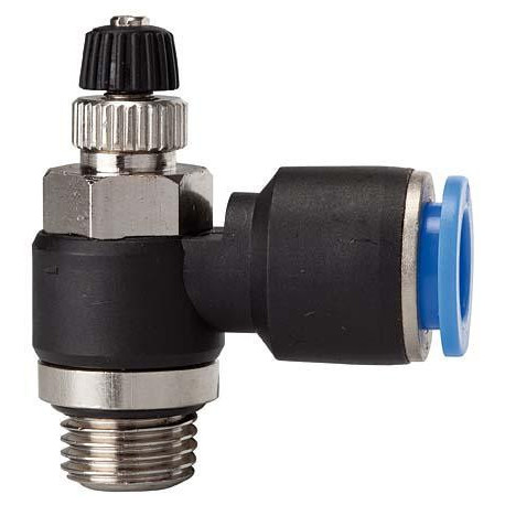 Robinet d'arręt raccord pneumatique Serie Zuluftdros . G1/8 Tuyau Ř 4 RIEGLER