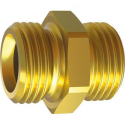 Raccord laiton AG G3/8 x G 1 SW 38mm RIEGLER