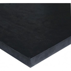 Plaque caoutchouc EPDM noir 8mm - 1000x1000mm