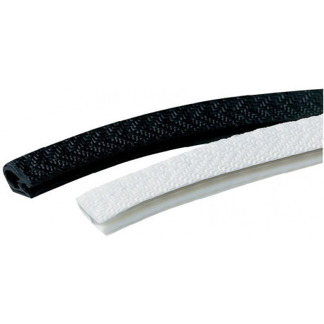 Protection flexible des bords noir avec mousse10-30mm 16x12mm 50m