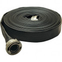 Tuyau plat polyvalent Syntex universel noir, caoutchouté C/52 m. raccord 15m OSW