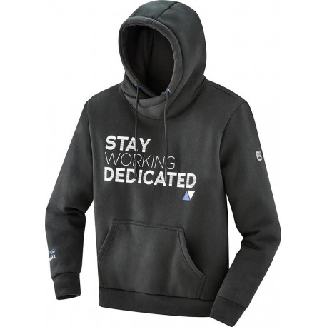 Sweat à capuche Taille L noir/azur