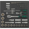 Module d'outils 2/3 clé à cliquet1/4+1/2 FORTIS