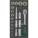 Module d'outils 1/3 clé douille 1/2 FORTIS