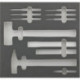 Module d'outils 2/3 vide pour marteau et burins FORTIS
