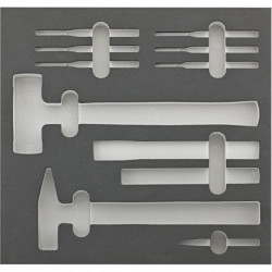 Module d'outils 2/3 vide pour marteau et burins FORTIS