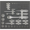 Module d'outils 2/3 vide douille 1/4+1/2 FORTIS