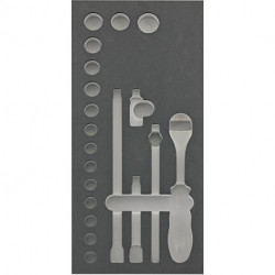 Module d'outils 1/3 vide pour clé à douille 3/8 FORTIS