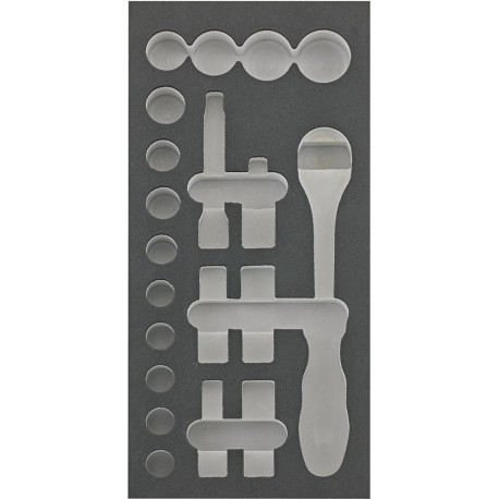 Module d'outils 1/3 vide pour clé à douille 1/2 FORTIS